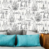 Star Wars Blueprint Peel & Stick Wallpaper Peel and Stick Wallpaper RoomMates   