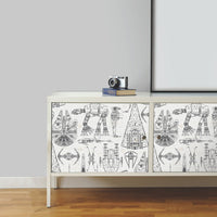 Star Wars Blueprint Peel & Stick Wallpaper Peel and Stick Wallpaper RoomMates   