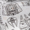 Star Wars Blueprint Peel & Stick Wallpaper Peel and Stick Wallpaper RoomMates   