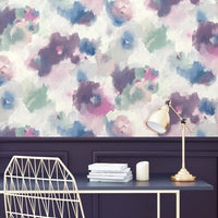 Impressionist Floral Peel and Stick Wallpaper Peel and Stick Wallpaper RoomMates   