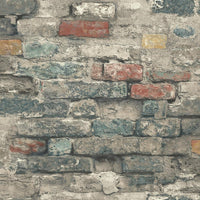 Brick Alley Peel & Stick Wallpaper Peel and Stick Wallpaper RoomMates Roll  