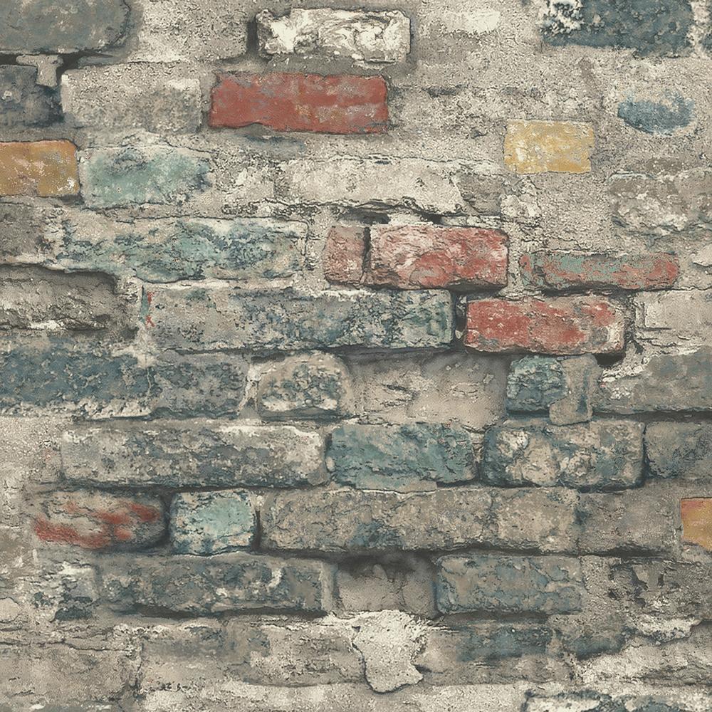 Brick Alley Peel & Stick Wallpaper Peel and Stick Wallpaper RoomMates Roll  
