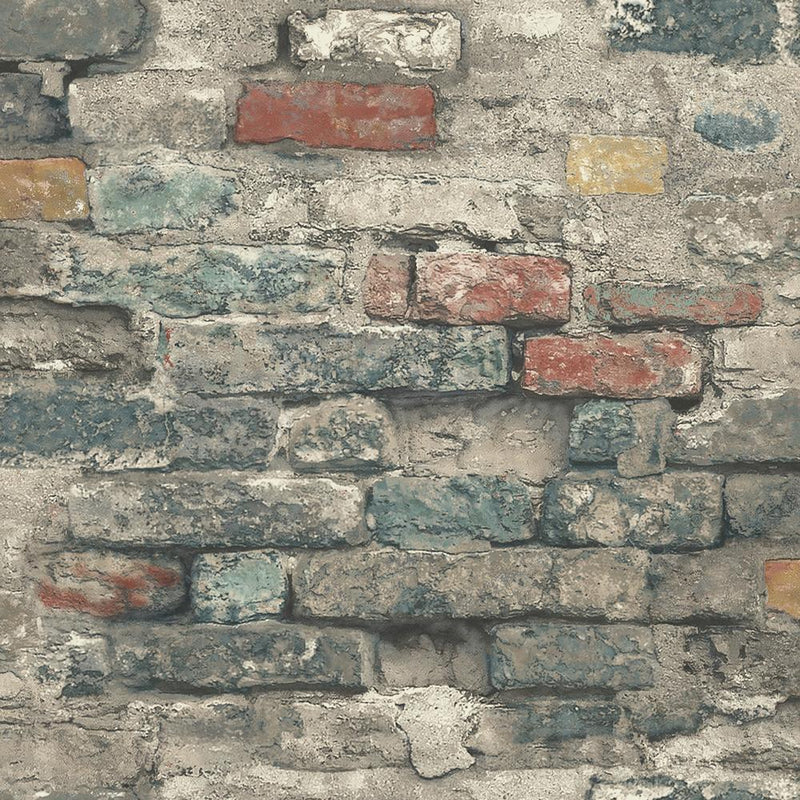 Brick Alley Peel & Stick Wallpaper Peel and Stick Wallpaper RoomMates Roll  