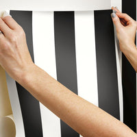 Awning Stripe Peel and Stick Wallpaper Peel and Stick Wallpaper RoomMates   