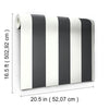 Awning Stripe Peel and Stick Wallpaper Peel and Stick Wallpaper RoomMates   