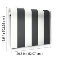 Awning Stripe Peel and Stick Wallpaper Peel and Stick Wallpaper RoomMates   