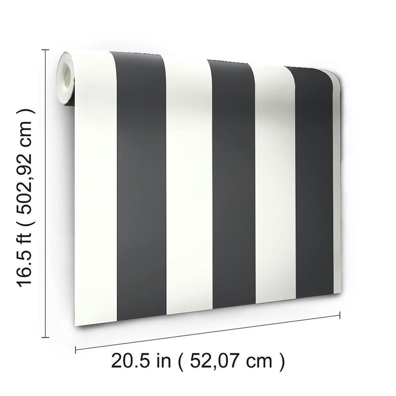 Awning Stripe Peel and Stick Wallpaper Peel and Stick Wallpaper RoomMates   