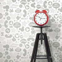 Disney Mickey Mouse Icons Peel and Stick Wallpaper Peel and Stick Wallpaper RoomMates   