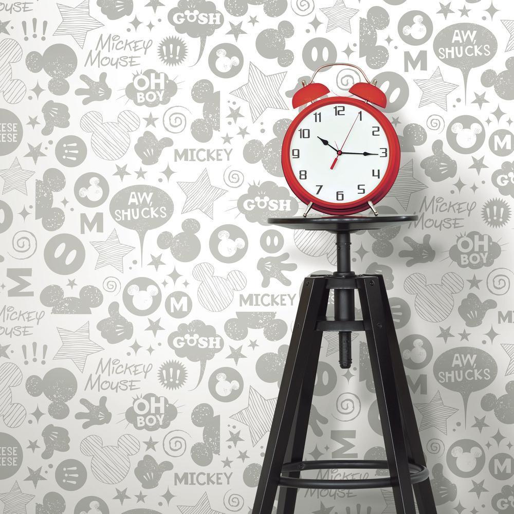 Disney Mickey Mouse Icons Peel and Stick Wallpaper Peel and Stick Wallpaper RoomMates   