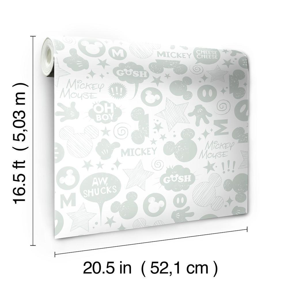Disney Mickey Mouse Icons Peel and Stick Wallpaper Peel and Stick Wallpaper RoomMates   
