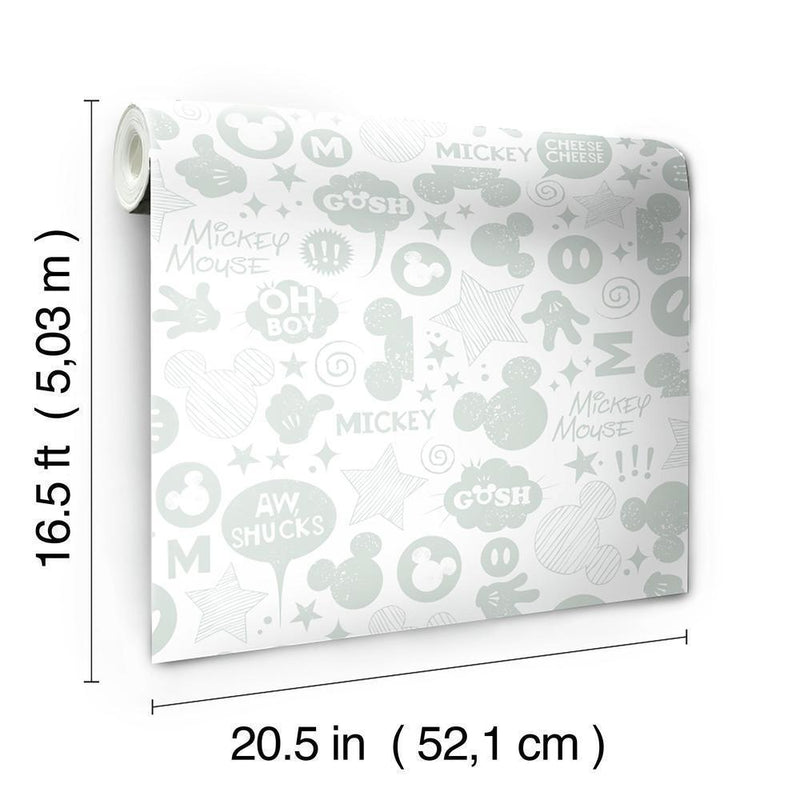 Disney Mickey Mouse Icons Peel and Stick Wallpaper Peel and Stick Wallpaper RoomMates   