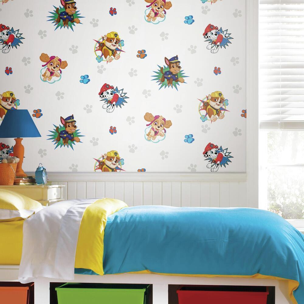 Paw Patrol Peel and Stick Wallpaper Peel and Stick Wallpaper RoomMates   