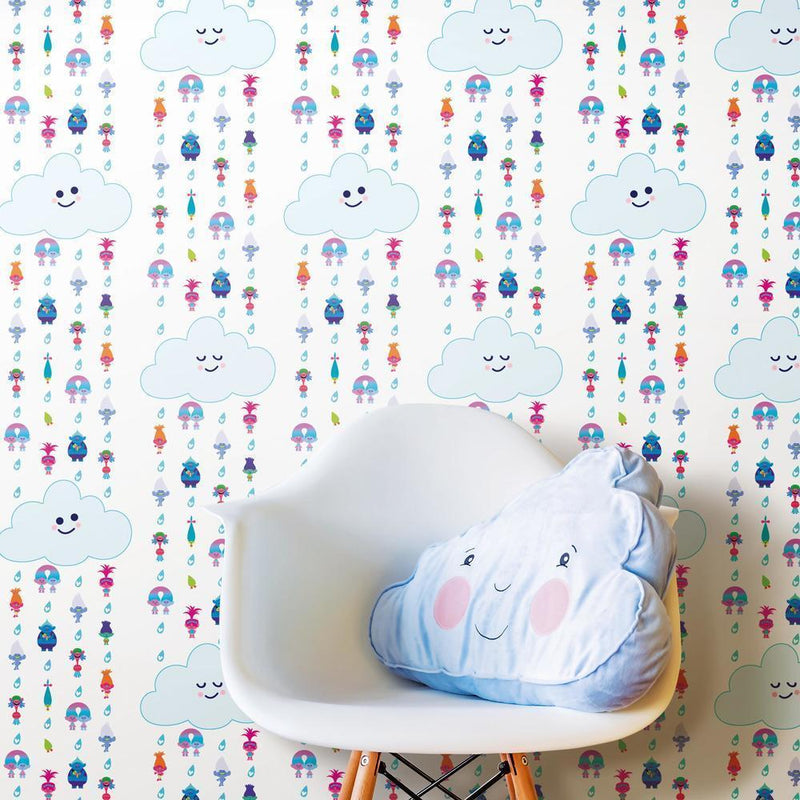 Trolls Clouds Peel and Stick Wallpaper Peel and Stick Wallpaper RoomMates   