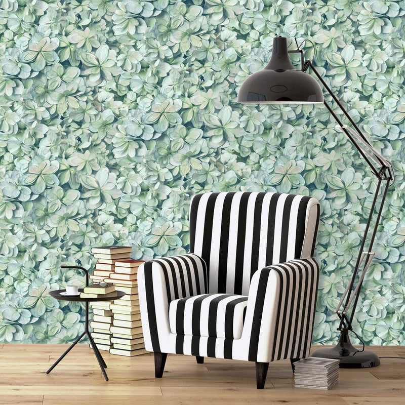 Hydrangea Peel and Stick Wallpaper Peel and Stick Wallpaper RoomMates   