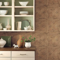 Tin Tile Peel and Stick Wallpaper Peel and Stick Wallpaper RoomMates   