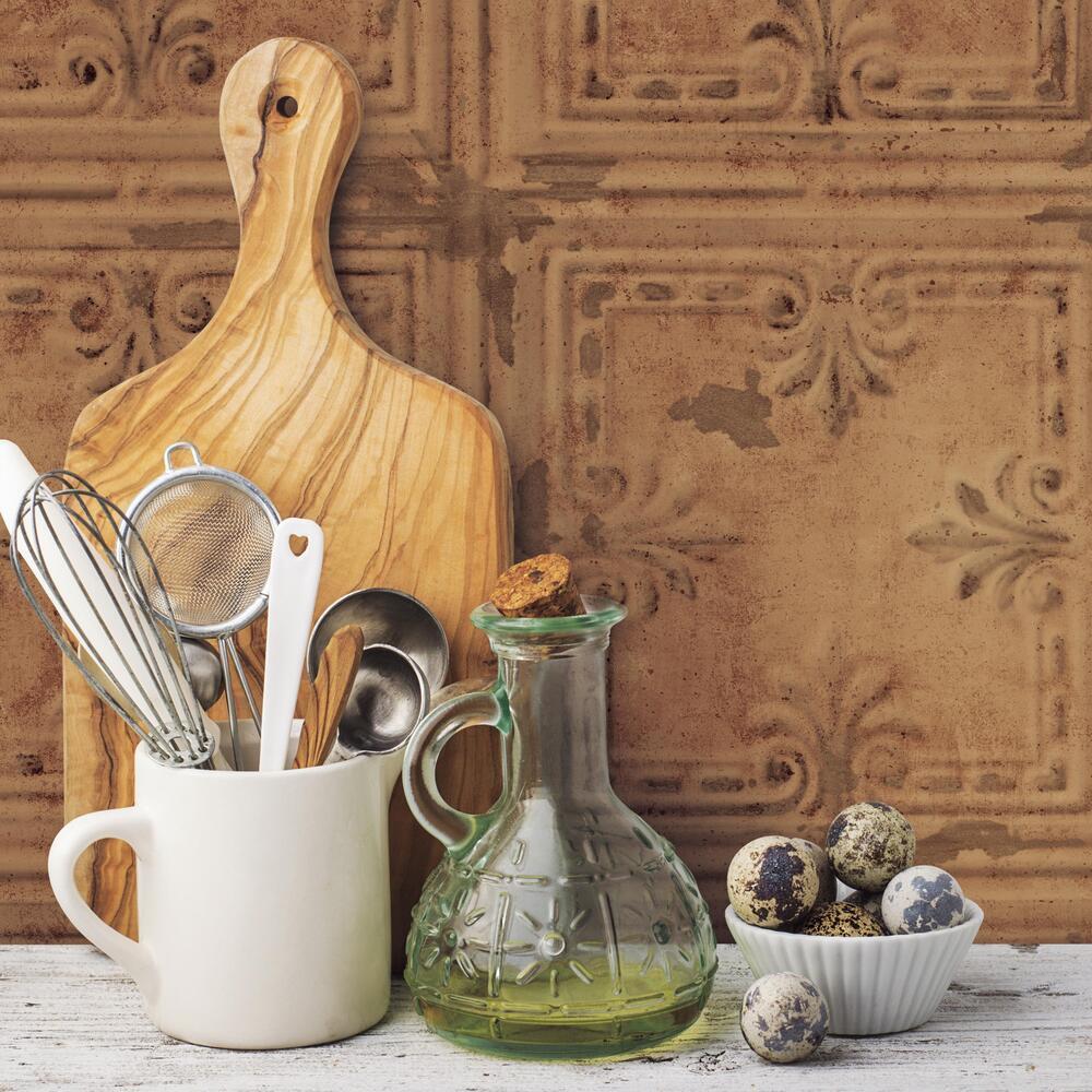 Tin Tile Peel and Stick Wallpaper Peel and Stick Wallpaper RoomMates   