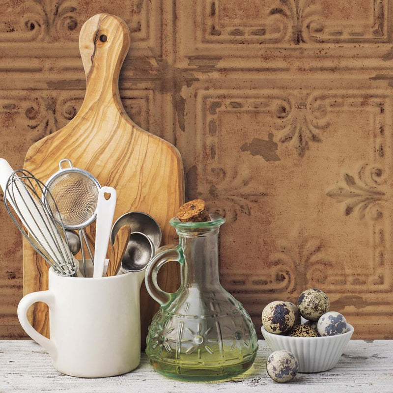 Tin Tile Peel and Stick Wallpaper Peel and Stick Wallpaper RoomMates   