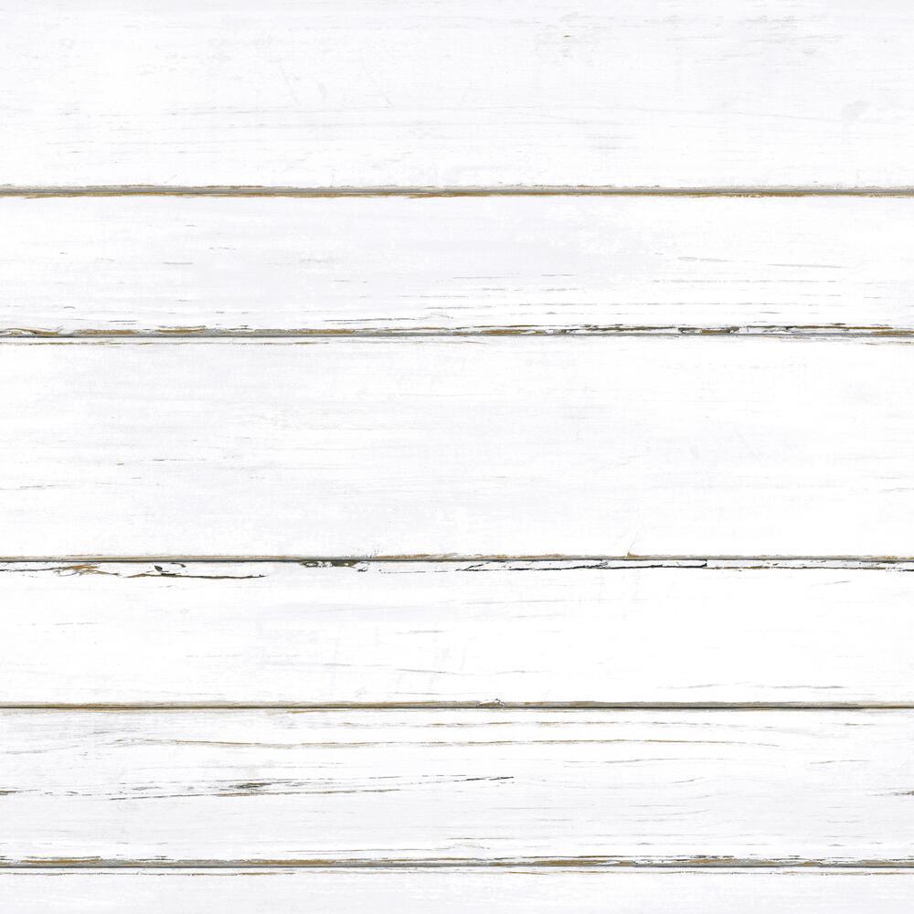Shiplap Peel and Stick Wallpaper Peel and Stick Wallpaper RoomMates Roll White 