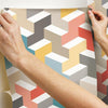3D Steps Peel and Stick Wallpaper Peel and Stick Wallpaper RoomMates   