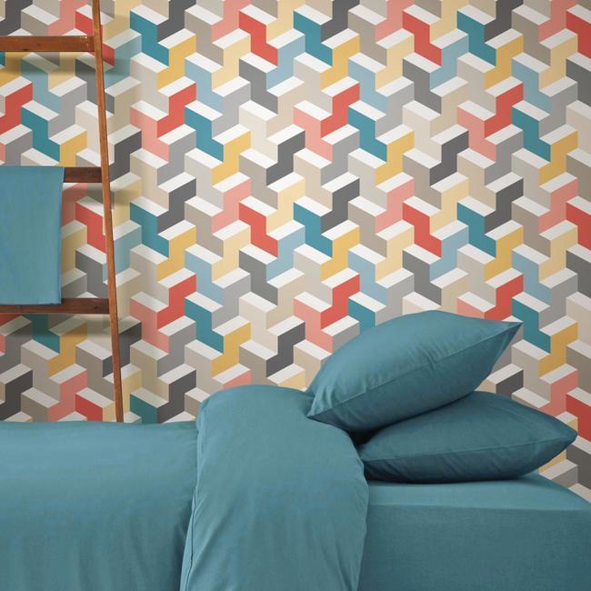 3D Steps Peel and Stick Wallpaper Peel and Stick Wallpaper RoomMates   