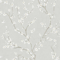 Cherry Blossom Peel and Stick Wallpaper Peel and Stick Wallpaper RoomMates Roll Neutral 
