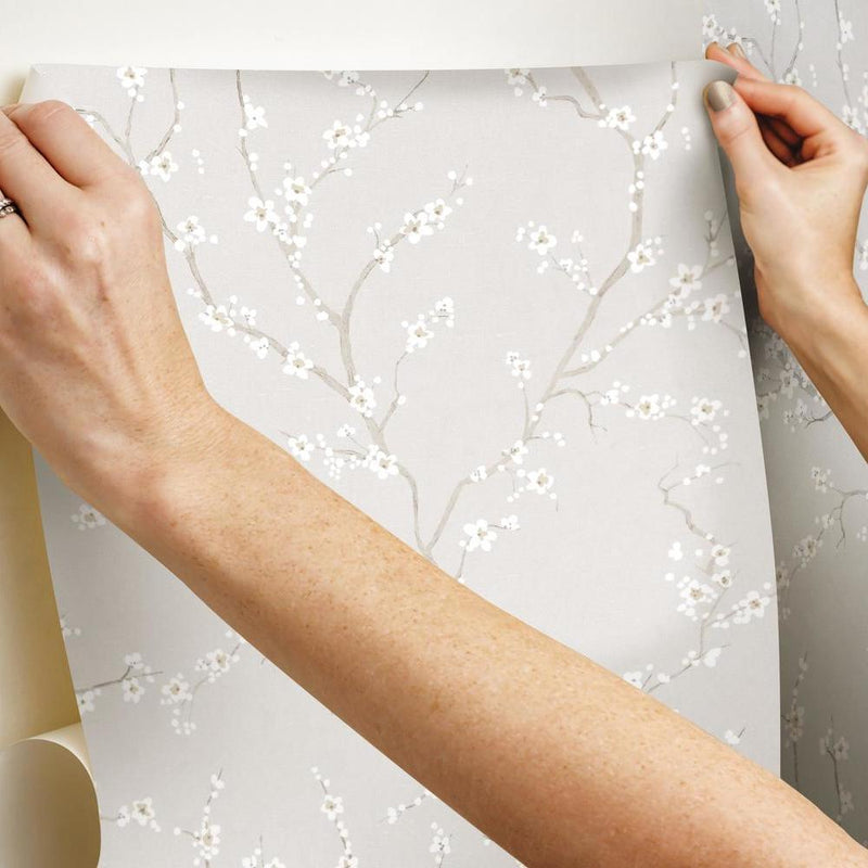 Cherry Blossom Peel and Stick Wallpaper Peel and Stick Wallpaper RoomMates   