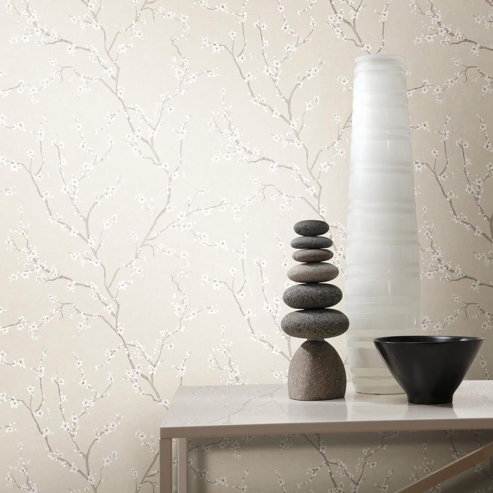 Cherry Blossom Peel and Stick Wallpaper Peel and Stick Wallpaper RoomMates   
