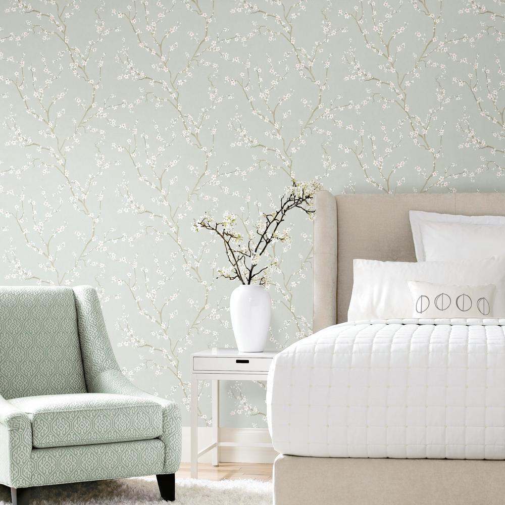 Cherry Blossom Peel and Stick Wallpaper Peel and Stick Wallpaper RoomMates   