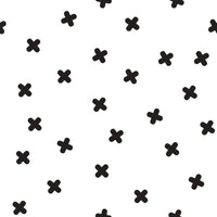 X Marks the Spot Peel and Stick Wallpaper Peel and Stick Wallpaper RoomMates Roll Black 