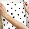 X Marks the Spot Peel and Stick Wallpaper Peel and Stick Wallpaper RoomMates   