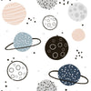 Planets Peel and Stick Wallpaper Peel and Stick Wallpaper RoomMates Roll Tan 