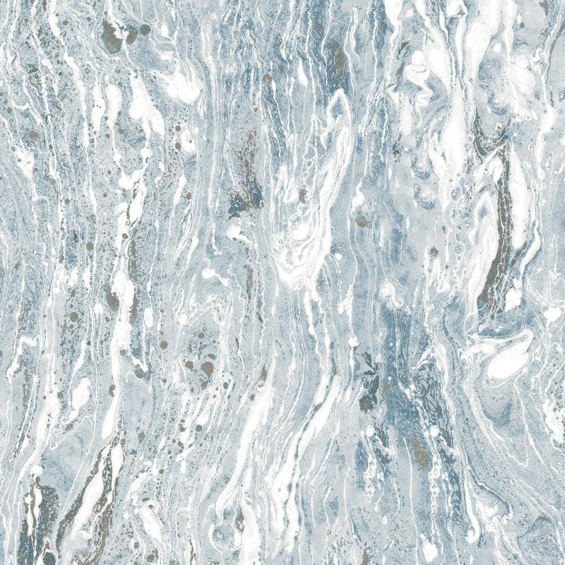 Blue Satellite Seas Peel and Stick Wallpaper Peel and Stick Wallpaper RoomMates Roll  