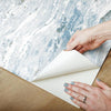 Blue Satellite Seas Peel and Stick Wallpaper Peel and Stick Wallpaper RoomMates   