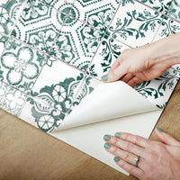 Mediterranean Tile Peel and Stick Wallpaper Peel and Stick Wallpaper RoomMates   