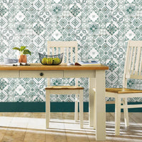 Mediterranean Tile Peel and Stick Wallpaper Peel and Stick Wallpaper RoomMates   