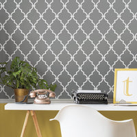 Modern Trellis Peel and Stick Wallpaper Peel and Stick Wallpaper RoomMates   