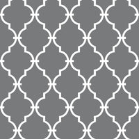 Modern Trellis Peel and Stick Wallpaper Peel and Stick Wallpaper RoomMates Roll Gray 