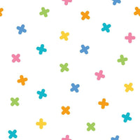 X Marks the Spot Peel and Stick Wallpaper Peel and Stick Wallpaper RoomMates Sample Multicolor 