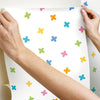 X Marks the Spot Peel and Stick Wallpaper Peel and Stick Wallpaper RoomMates   