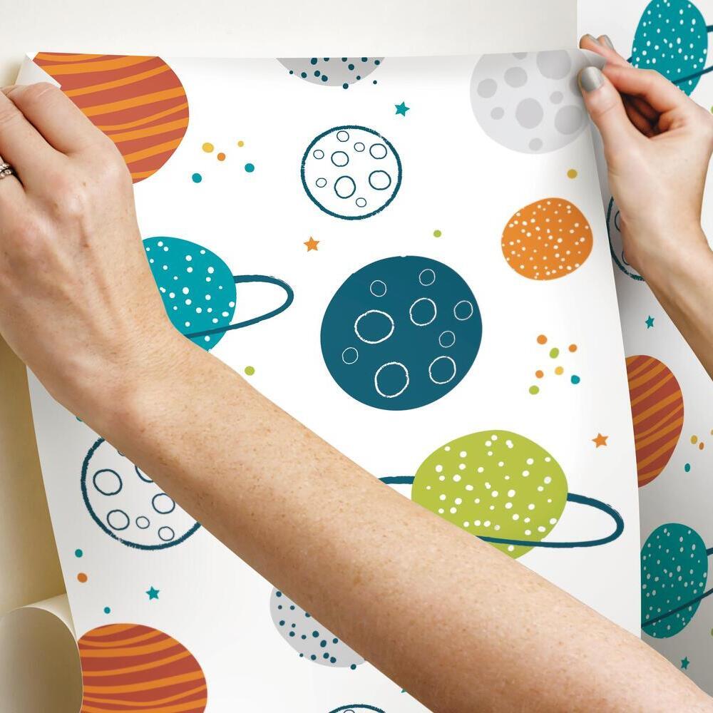 Planets Peel and Stick Wallpaper Peel and Stick Wallpaper RoomMates   
