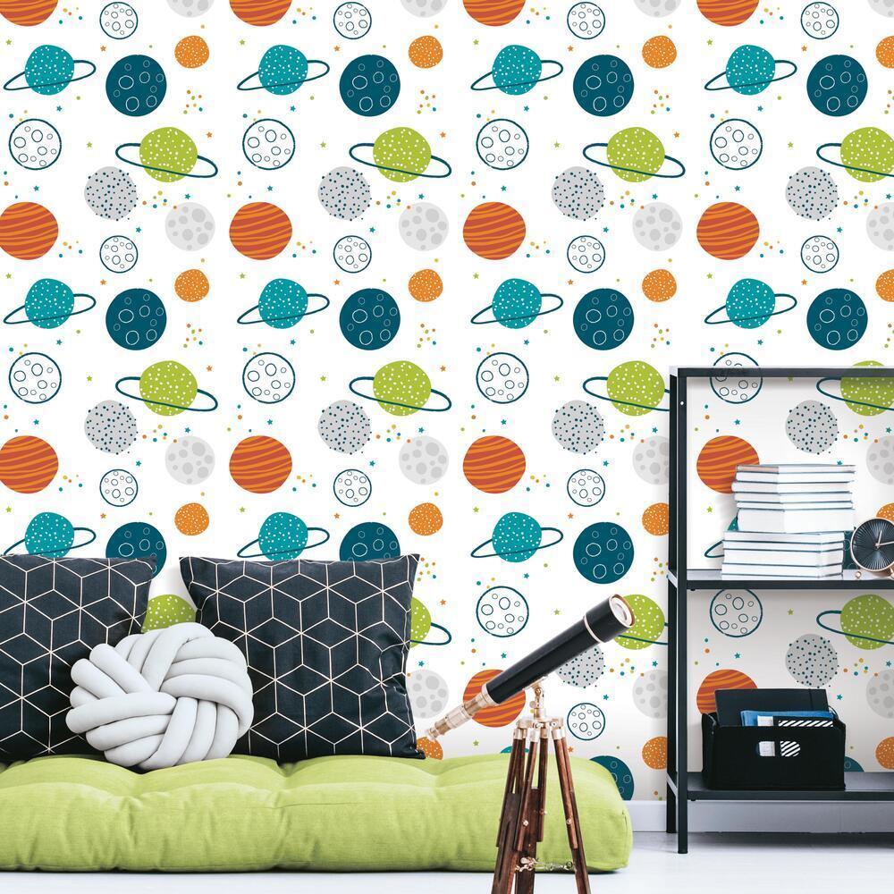 Planets Peel and Stick Wallpaper Peel and Stick Wallpaper RoomMates   