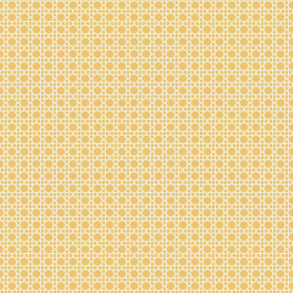 Caning Peel and Stick Wallpaper Peel and Stick Wallpaper RoomMates Roll Yellow 