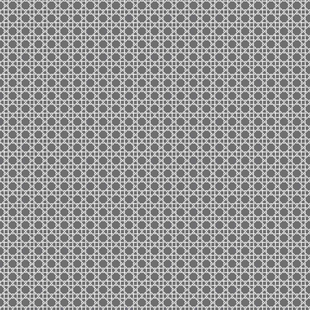 Caning Peel and Stick Wallpaper Peel and Stick Wallpaper RoomMates Roll Gray 