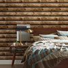 Cabin Logs Peel and Stick Wallpaper Peel and Stick Wallpaper RoomMates   
