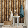 Cabin Logs Peel and Stick Wallpaper Peel and Stick Wallpaper RoomMates   