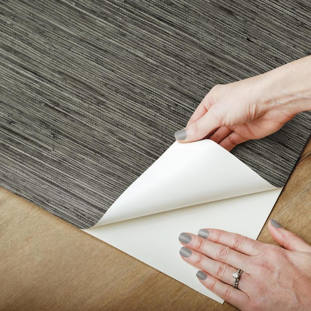 Faux Grasscloth Peel and Stick Wallpaper Peel and Stick Wallpaper RoomMates   