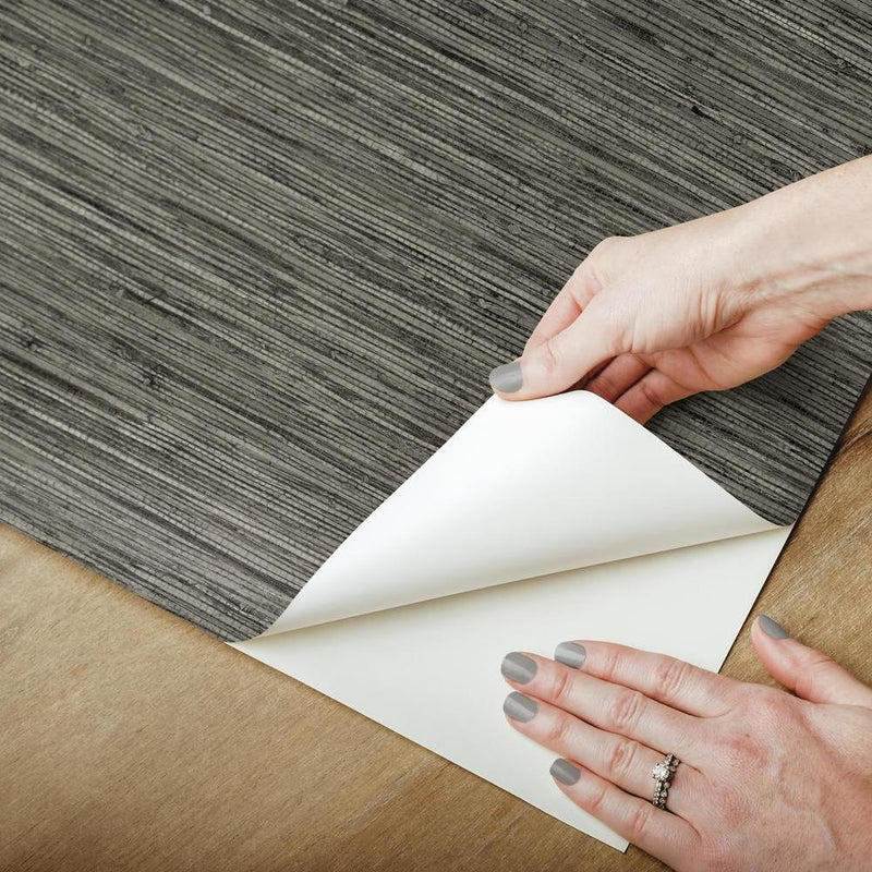 Faux Grasscloth Peel and Stick Wallpaper Peel and Stick Wallpaper RoomMates   