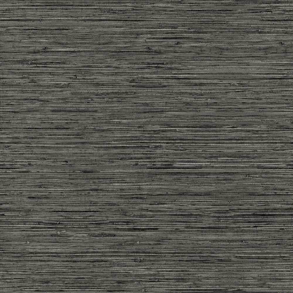 Faux Grasscloth Peel and Stick Wallpaper Peel and Stick Wallpaper RoomMates Roll Dark Gray 
