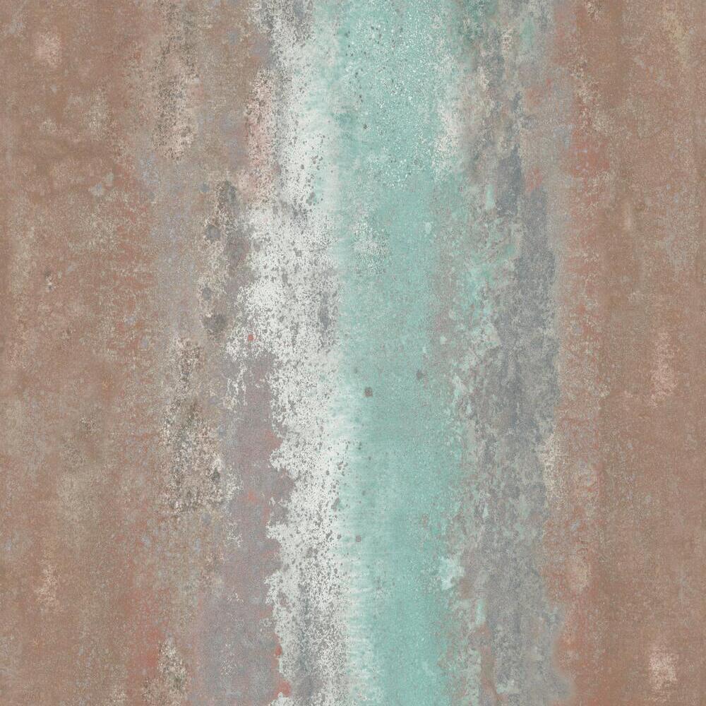 Oxidized Metal Peel and Stick Wallpaper Peel and Stick Wallpaper RoomMates Roll Orange 
