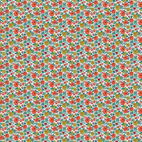Floral Ditzy Vine Peel and Stick Wallpaper Peel and Stick Wallpaper RoomMates Sample Red 